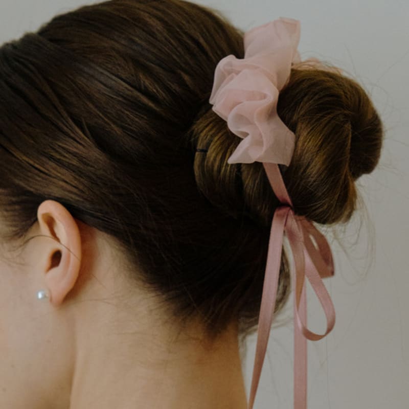 HAS HA043 Chiffon Long Ribbon Hair Tie
