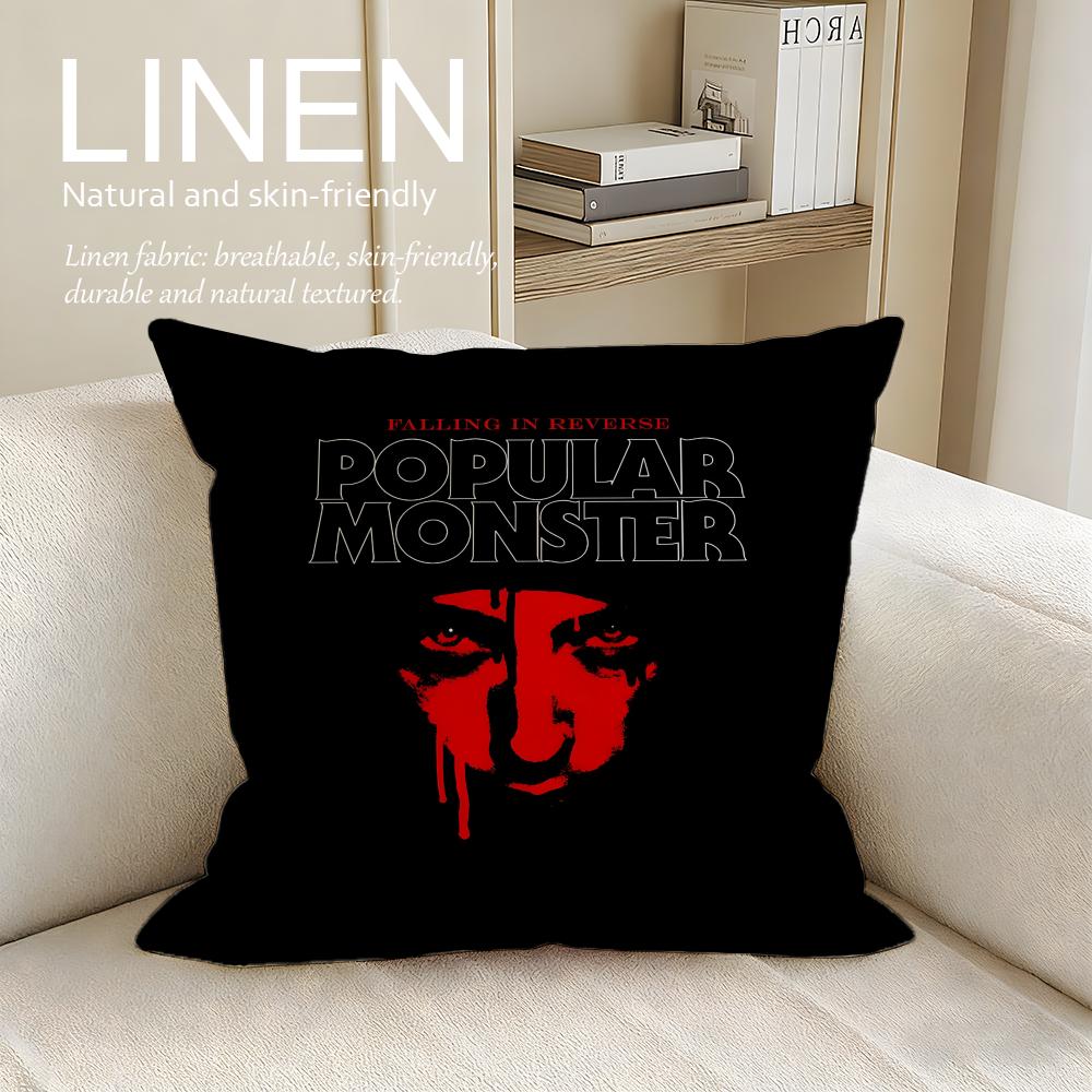 

Music Falling In Reverse Cushion Cover Pillowcase Set Pcs x x Breathable Washable Sofa Cushion Cover 30X30cm