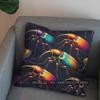 2D Colorful Beetles Decorative Digital Print Pillow Pattern Cushion Cover Suitable For Sofa Bedroom Car Pillow Cover