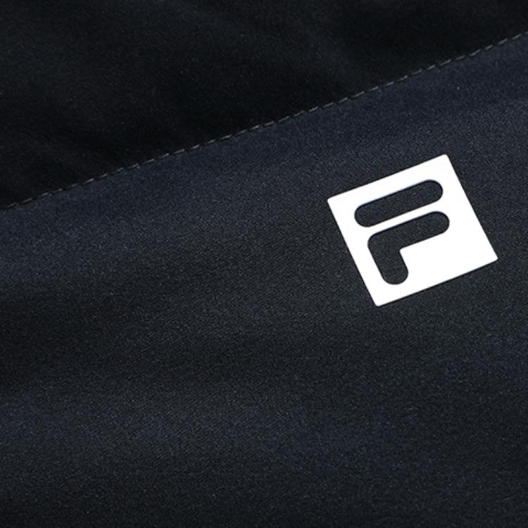 Fila Athletics Solid Color Sports Warm Hooded Down Jacket Winter Women outerwear Deep-Black A11W141902FBK