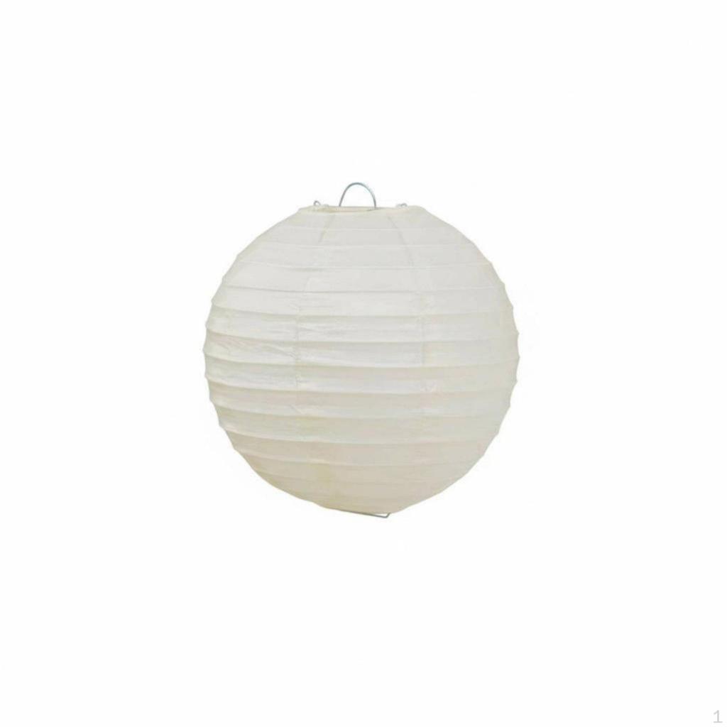 Round Paper Lantern Hanging Lampshade Handmade for Wedding Home Farm Inn 15cm White