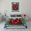 Christmas Flower Decoration Set Exquisite Three-Piece Bedding Set Gift For Kids And Adults