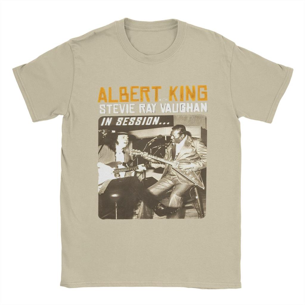 Albert King Stevie Ray Vaughan Apparel T-Shirt for Men Women Funny Cotton Graphic Print Clothes
