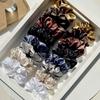 16Pcs/Set Soft Satin Hair Ties Colorful Headwear For Women Fashionable Versatile Hair Band Hair Accessories