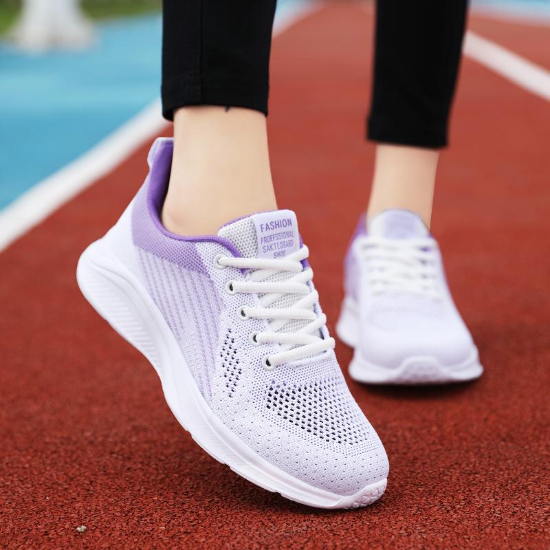 Spring and Summer New Hollow Lightweight Soft-soled Sports Casual Shoes Mesh Breathable and Comfortable Running Shoes
