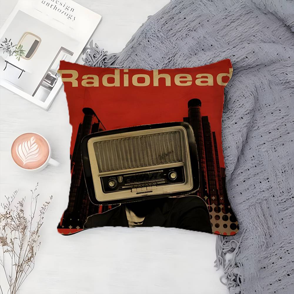 Band R-Radiohead-MT Rock Promotion Kissenbezug Druck Kissenbezug Wohnzimmer Sofa Kissenbezug Schlafzimmer Raumdeko