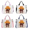 Steal Brainrot Canvas Shoulder Bag Six Seven Cartoon Pattern Print Crossbody Boys Girls Fashion Large Capacity Handbag A 67 Kid Friendly Entertaining