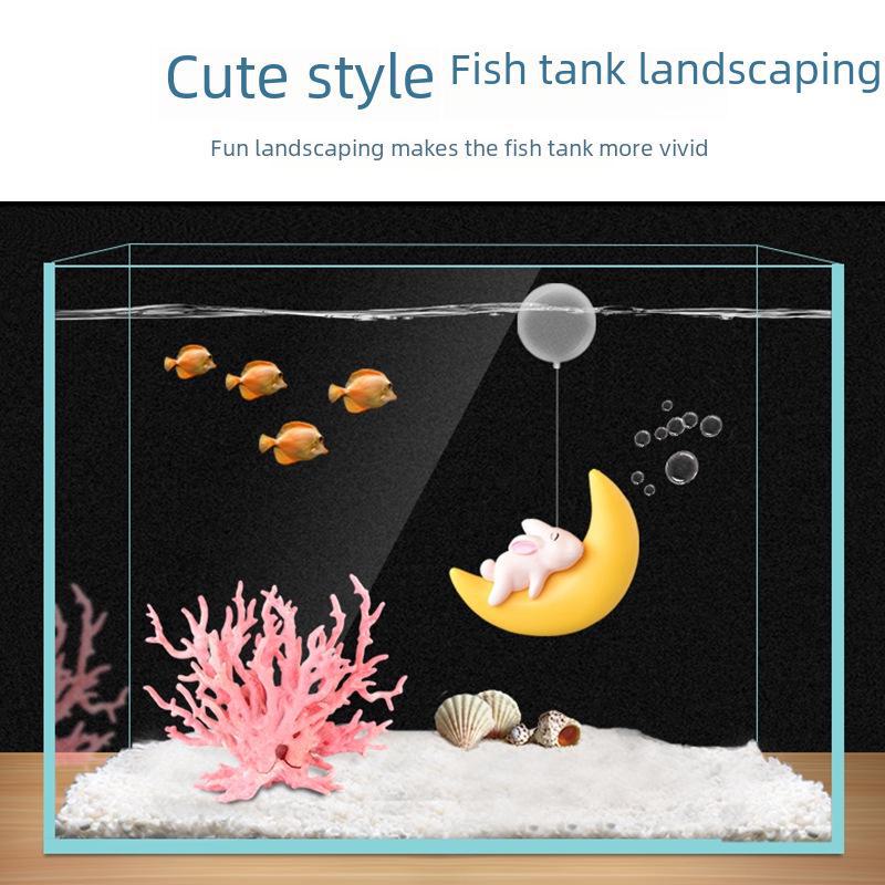 Diver, Cat, Panda, Dog & Rabbit Floating Ornaments for Fish Tanks – New Underwater World Series