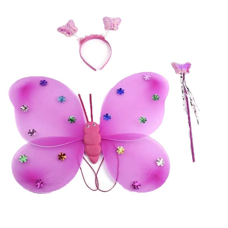 

Набор из 3-х предметов: светящиеся крылья бабочки и крылья ангела LED20 для детей