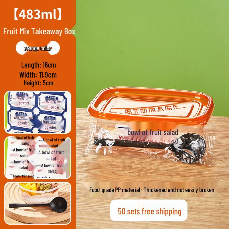 Disposable Fruit Salad Takeout Containers