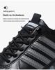 Plus Size Men's Casual Lace-up Shoes - Breathable, Soft Sole, Fashion Color-Block Sports Sneakers.