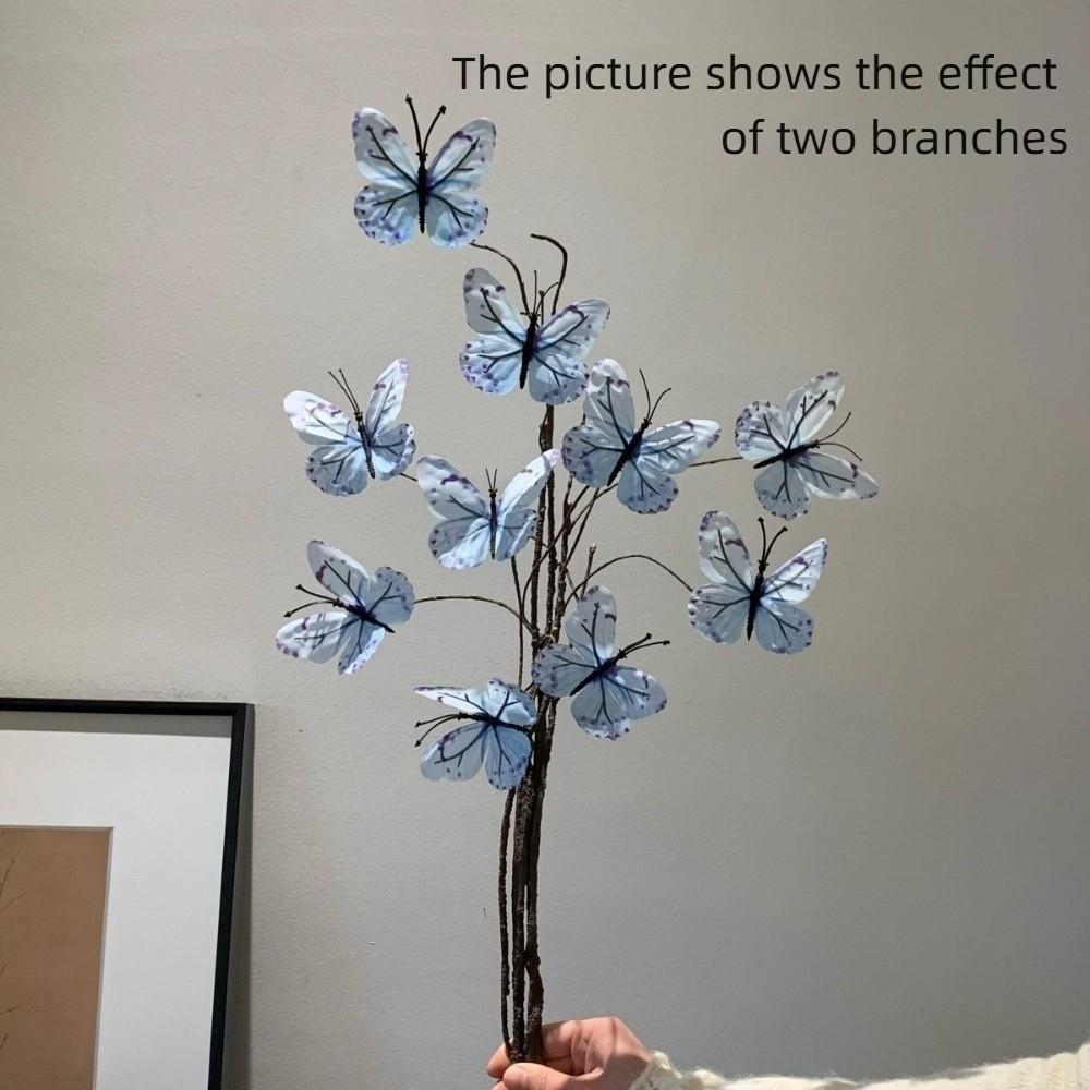 

Новая DIY Симуляция Бабочки 3D Фото Реквизит Искусственный Цветок Настольные Украшения Рамка для Фото Украшение Домашний Декор синий