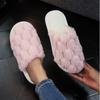 Baotou, warm in autumn and winter, indoor and outdoor fluffy shoes, cotton slippers, light foam bottom