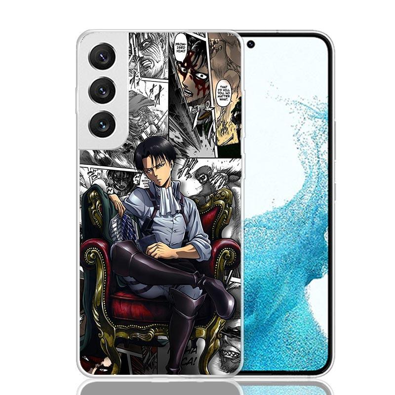 Attack-Titan Anime Phone Case For Samsung Galaxy S26 S25 Edge S24 S23 FE S22 Ultra S21 Plus S20 + Fundas Cover Coque Galaxy S25
