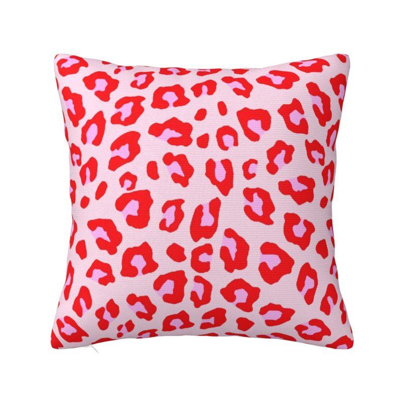 Custom Leopard Print Pillow Case Decoration Luxury Animal Skin Outdoor Cushions Square Pillowcase