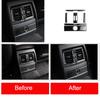 Carbon Fiber Auto Interior Rear Air Conditioning Outlet Trim Cover Sticker For BMW 3 Series F30 3GT F34 2013-19 Car