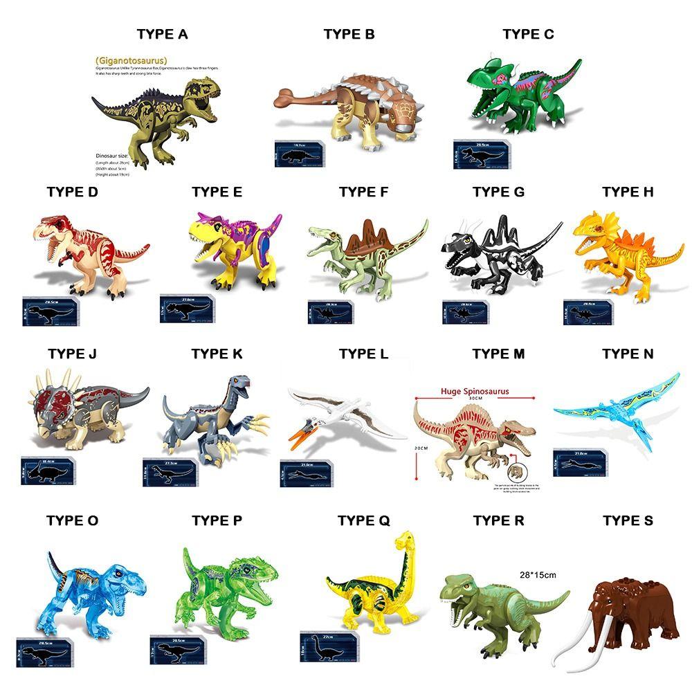 Assemble Model Dinosaur Building Blocks Educational Design Dinosaur Toy Set  Collection Display