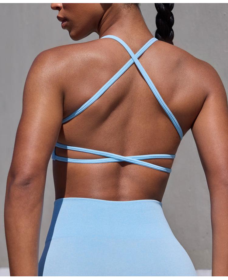 Reggiseno Sportivo Senza Cuciture ad Asciugatura Rapida CrossBO&TEE - Elegante, Sexy e di Supporto per Fitness all'Aperto e Yoga