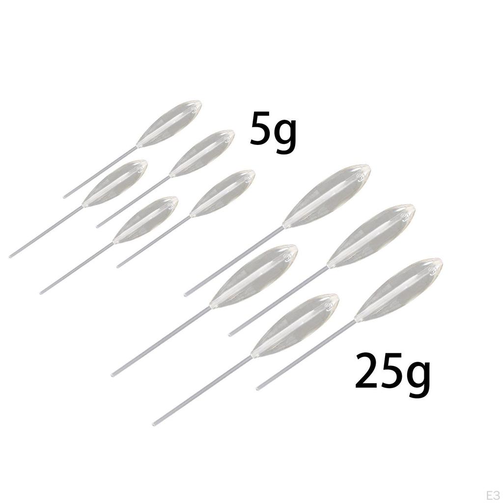 5Pcs Fishing Float Acrylic Bobbers Men Birthday Gift Freshwater Long Distance Casting Convenient