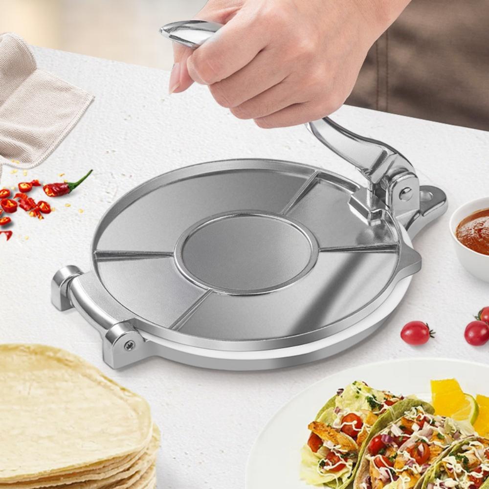 16/20cm DIY Manual Corn Tortillas Pressing Tools Aluminium Alloy Tortilla Cake Press Molds  Kitchen Bakeware Cooking Accessories