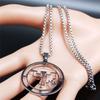 Demon Seal Stainless Steel Necklace Chain Silver Color Satan VUAL Necklaces Pendants Women/Men Jewelry gargantilha N7017S03