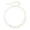 Cross-Border Hip Hop Metal Sequin Geometric Waist Chain Set with Snake Bone and Copper Beads