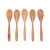 5PCS Wooden Spoons for Honey Coffee Tea Dessert Wood Serving Table Spoon Set for Stirring
