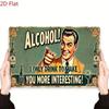 Vintage Tin Sign 8x12 Inch Funny Bar Wall Art Retro Metal Plaque Pub Home Decor