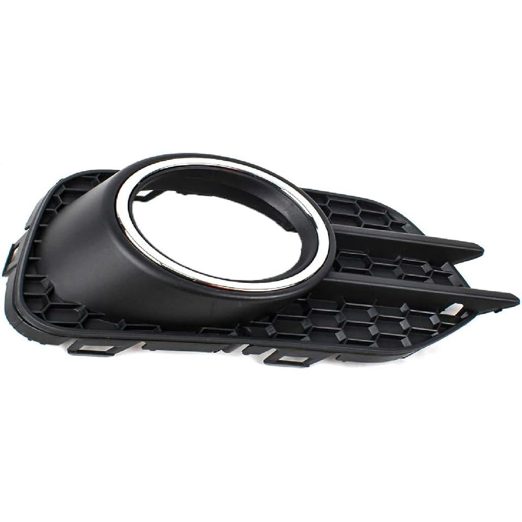 Stoßstange vorne Nebelscheinwerfer Blende Gitter Abdeckung Kappe Mit Chrom Passend für VW Tiguan 2012 2013 2014 2015 2016 2017 2018, Ersatz für 5N0853666H (Recht