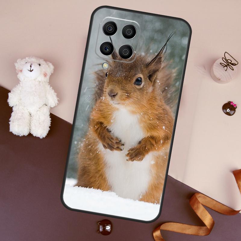 Cartoon Animal Squirrel Case For Samsung Galaxy M32 M52 M14 M54 M13 M33 M53 M56 M36 M16 M31 M11 M12 M35 M55 M15 M06