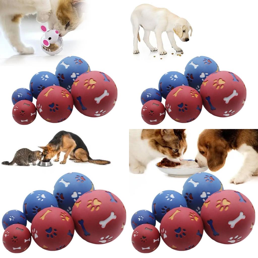 Robuster Kau-Ball für Haustiere, erhältlich in großen, mittleren und kleinen Größen, aus Gummimaterial