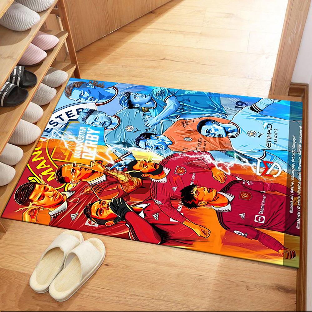 Manchester Floor Mat Perfect For Outdoor Study Room Entryway Bedrooms Antislip Carpet Office Home Decor Gift For Festivals