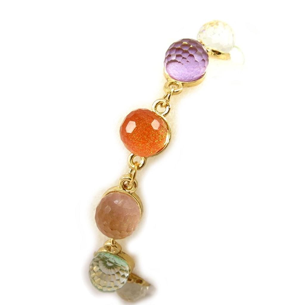 Les Trésors De Lily [K7001] - Designer Bracelet 'Scarlett' Tutti Frutti - 1 Cm