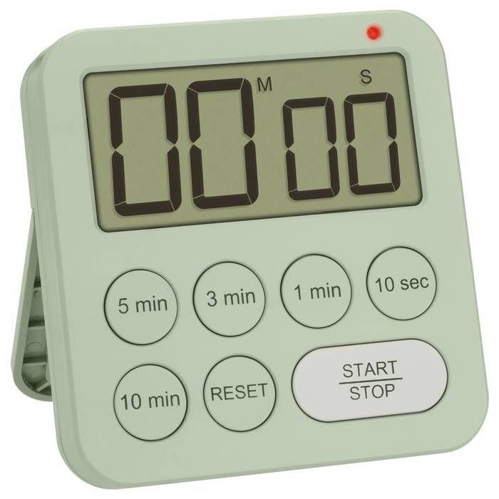 TFA Dostmann Digitaler Timer und Stoppuhr Minuteur vert numérique