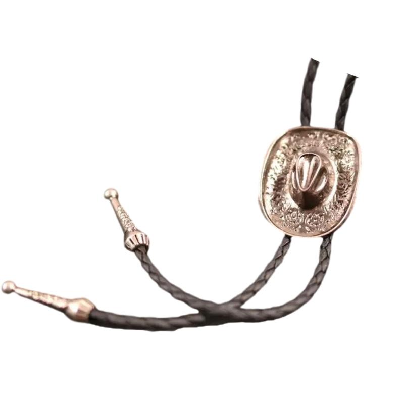 

Bull Head Pendant Bolo Tie Shirt Collar Chain For Men Women With Adjustable Length Personalizing Engraving Neck Rope