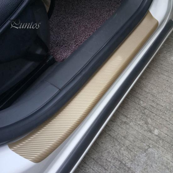 Self Adhesive Car Door Sill Sticker Universal Anti Scratch Carbon Fiber Decal for Edge Protector
