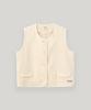 Ubeige Cotton Tweed Button Vest (Cream)