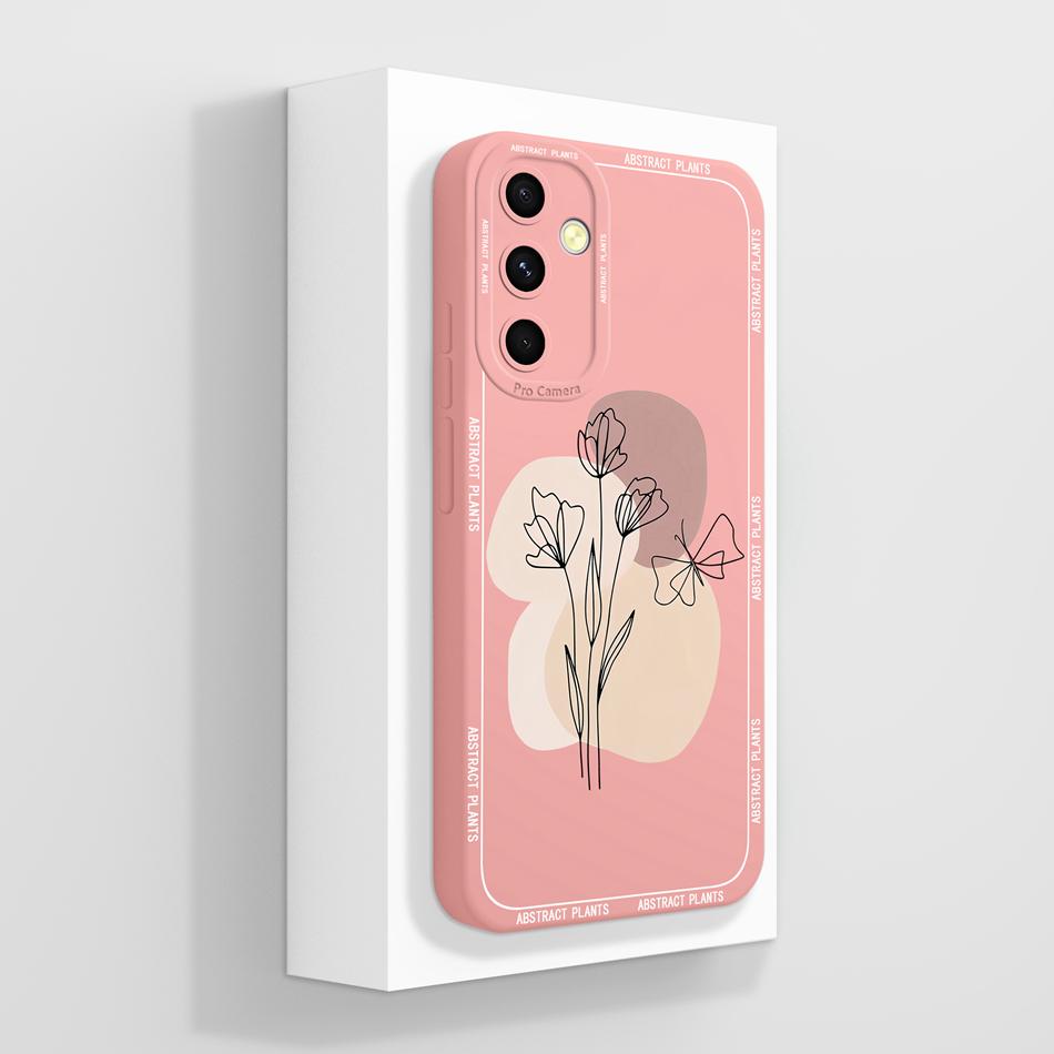 For Samsung Galaxy A54 5G Case Stylish Soft Liquid Silicone Full Protection Anti Drop Protector For Samsung A 54 Cover For Women