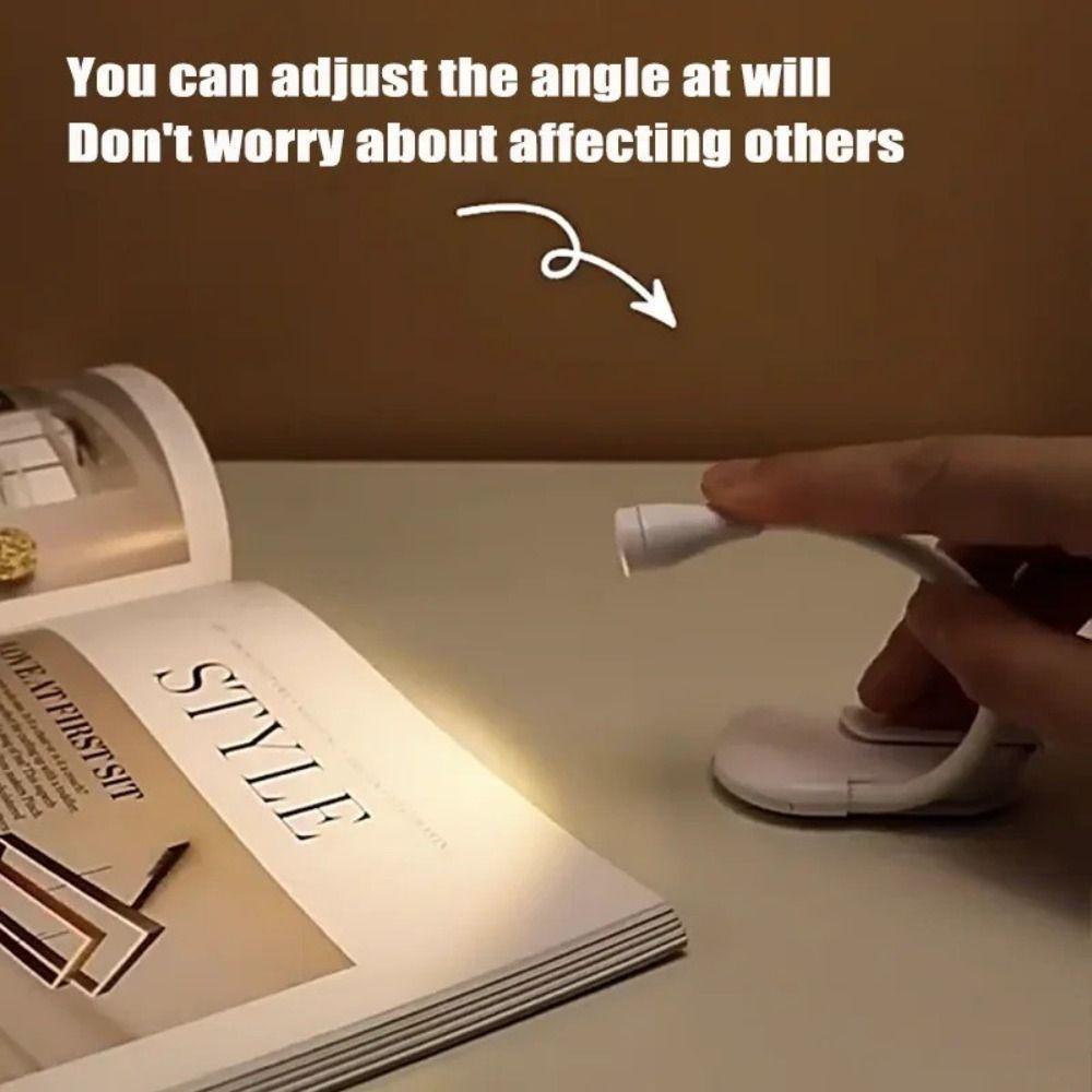 Rechargeable LED Book Light Dimmable Clip Light Portable Eye-care Light Book Reading