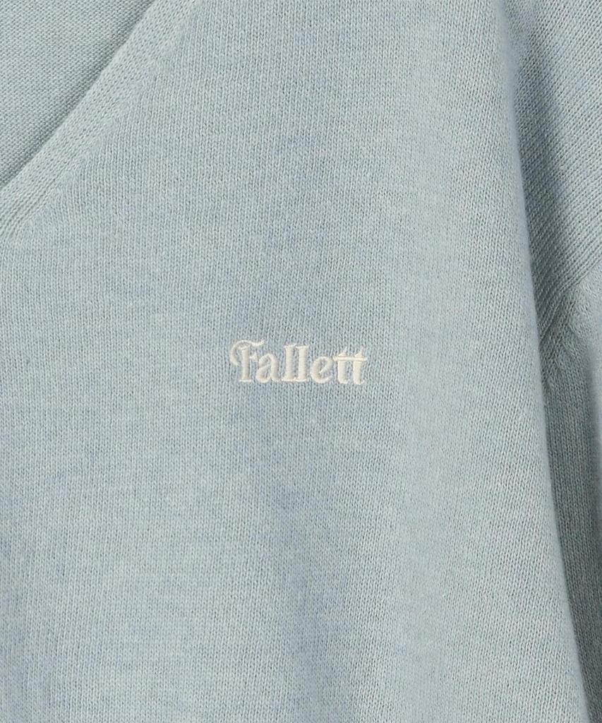 FALLETT Small Story Logo V-Neck Knit Sky Blue