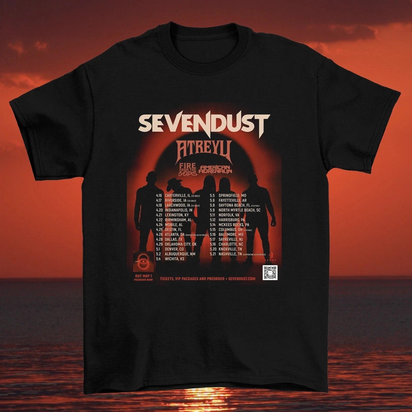 

Sevendust Новый Альбом ONE и Весенний Тур 2026 по США Футболка Полный Размер S-4XL 3XL