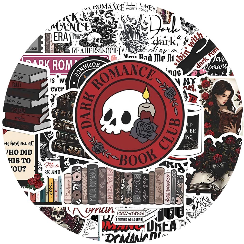 10/30/50pcs Cartoon Drak Romance Reading Aesthetic Stickers Gothic Decals Toy DIY Skateboard Phone Luggage Cool Graffiti Sticker