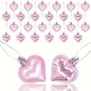 12 st Alla hjärtans dag Hjärtsmycken - 1,77" Galvaniserade Kärlekshängen för Bröllop, Årsdag, Förlovning & Familjesammankomster