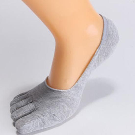 1 Pair Split Toe Socks Comfortable Breathable Cotton Anti-slip Low Cut Socks for Camping