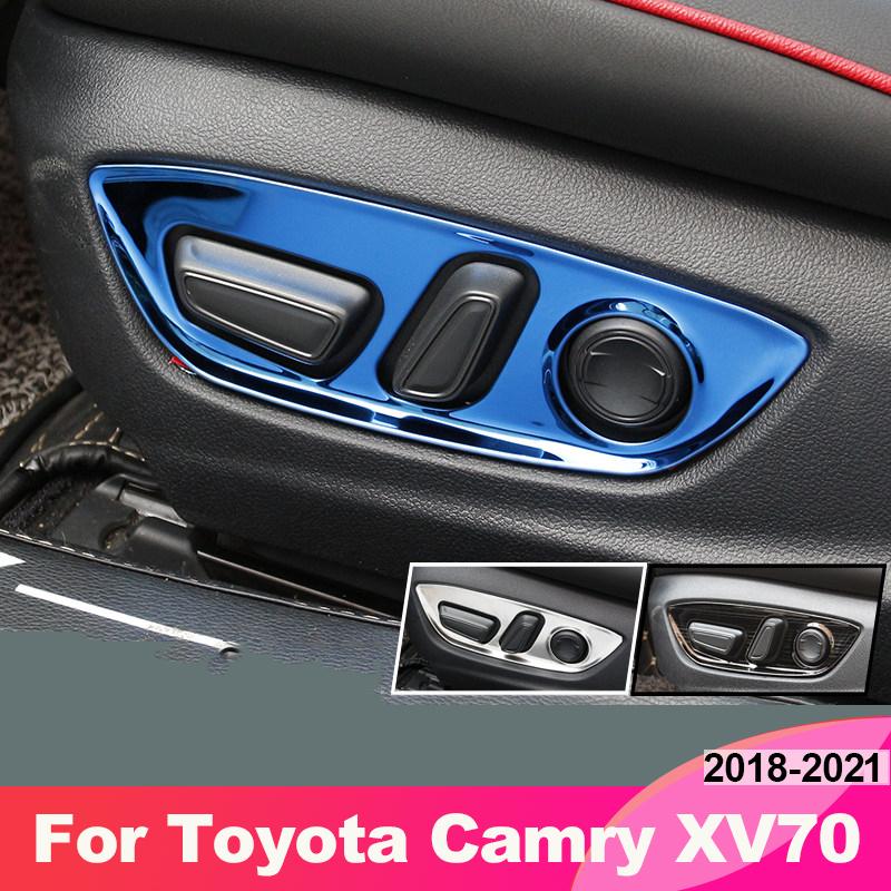 För Toyota Camry XV70 2018    Justerratt för bilsäte Panel Trimskydd Interiörlister Tillbehör