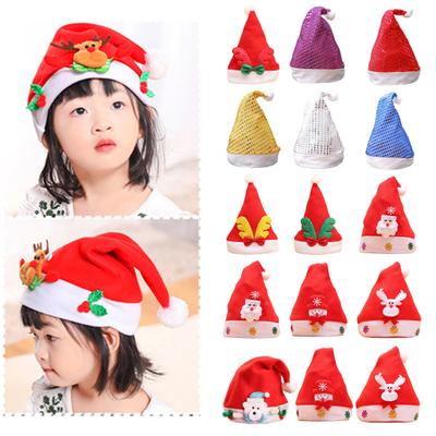 Red Christmas Hat Soft Adding Festive Atmosphere Decorative Snowman New Year Navidad Cap for Party