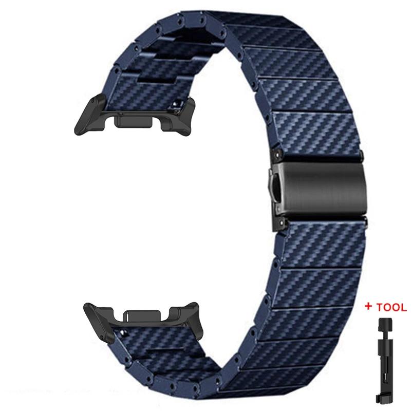 

Ремешок из углеволокна для Samsung Watch 8 Classic/8 40 мм 44 мм, браслет для Galaxy Watch Ultra 2025, аксессуары для браслета Watch 8 Classic 46mm