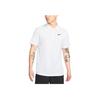 Nike Small Logo Solid Color Short Sleeve Polo Shirt Men Tops White DH0858-100
