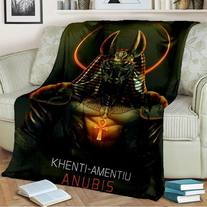 Ancient Egypt Symbol of Flannel Blanket Sofa Bed Warm Throw Blanket Travel Office Blanket Novelty Birthday Gift for Teens Adults