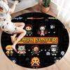 Demon Slayer Round Area Rug Carpet Rug For Living Room Bedroom Sofa Playroom Decor Nonslip Floor Mat